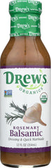 DREW'S: All Natural Dressing & Quick Marinade Rosemary Balsamic, 12 oz