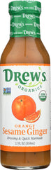 DREW'S: All Natural Dressing & Quick Marinade Sesame Orange, 12 oz