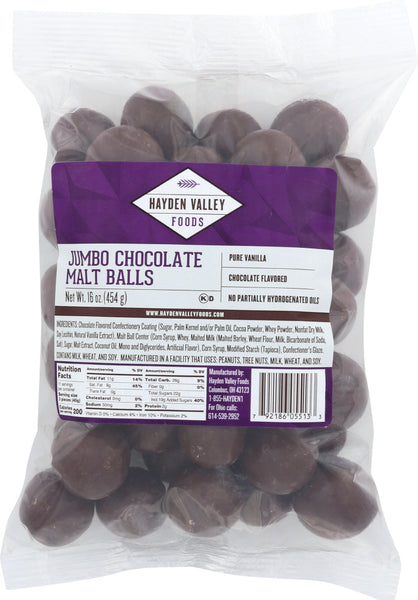 TROPICAL: Jumbo Chocolate Malt Balls, 16 oz