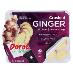 DOROT: Cube Frozen Crushed Ginger, 2.50 oz