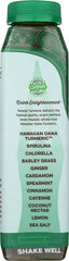 TEMPLE TURMERIC: Mineral Greens Turmeric Elixir Beverage, 12 oz