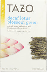 TAZO: Tea Lotus Blossom Green Decaffeinated, 1.6 oz