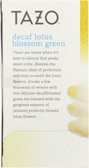 TAZO: Tea Lotus Blossom Green Decaffeinated, 1.6 oz