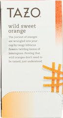 TAZO: Wild Sweet Orange Herbal Tea Caffeine-Free 20 Tea Bags, 1.58 oz