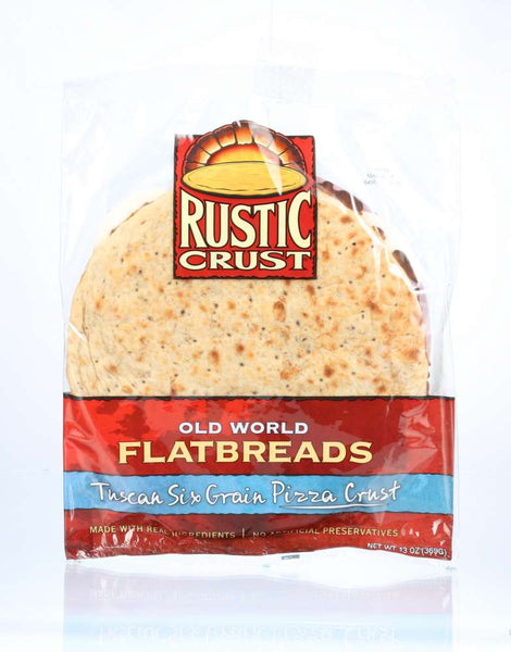 RUSTIC CRUST: Tuscan Six Grain Pizza Crust 12in, 13 oz