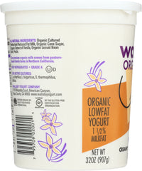 WALLABY: Organic Vanilla Blended Lowfat Yogurt, 32 oz