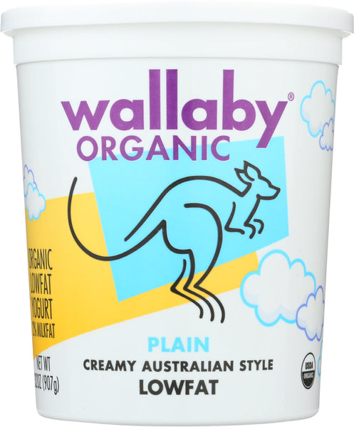 WALLABY: Organic Plain Lowfat Yogurt, 32 oz