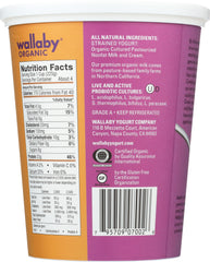 WALLABY: Organic Aussie Greek Plain Lowfat Yogurt, 32 oz