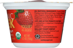 WALLABY: Aussie Greek Whole Milk Strawberry Yogurt, 5.30 oz