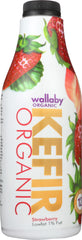 WALLABY: Organic Aussie Kefir Lowfat Strawberry, 32 oz