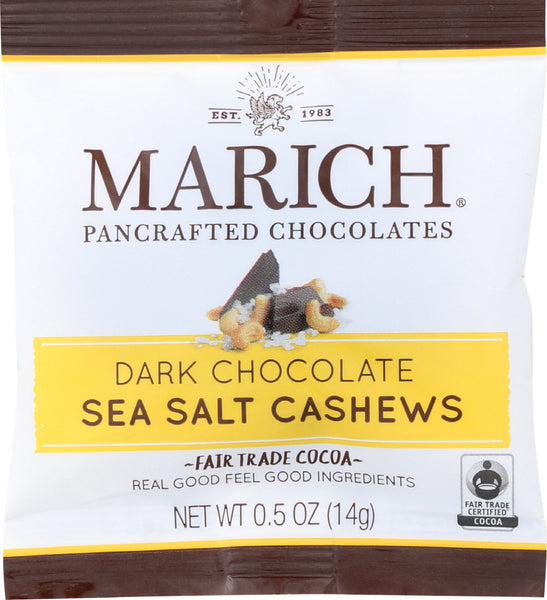MARICH: Dark Chocolate Sea Salt Cashews, 50 pc