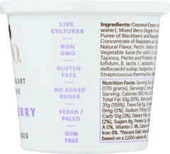 CO YO: Mixed Berry Coconut Yogurt Alternative, 12 oz