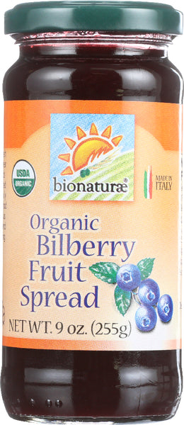 BIONATURAE: Organic Bilberry Fruit Spread, 9 oz