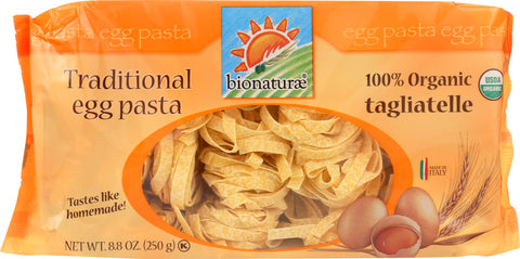 BIONATURAE: Organic Tagliatelle Egg Pasta, 8.8 oz