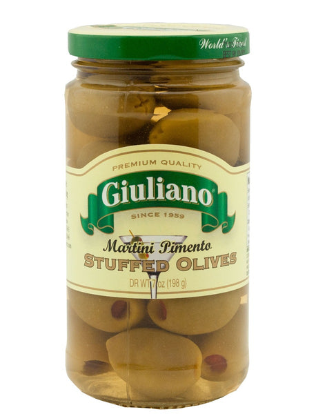 GIULIANO: Martini Pimento Stuffed Olives, 5 oz