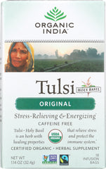 ORGANIC INDIA: Original Tulsi Tea, 18 Tea Bags, 1.14 oz