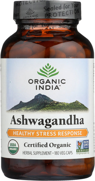 ORGANIC INDIA: Ashwagandha, 180 cp