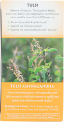 ORGANIC INDIA: Tulsi Ashwagandha Tea, 18 bg