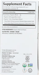 ORGANIC INDIA: Tulsi Ashwagandha Tea, 18 bg