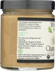 WHITE OAK FARM & TABLE: Mustard Champagne Dill Organic, 9 oz