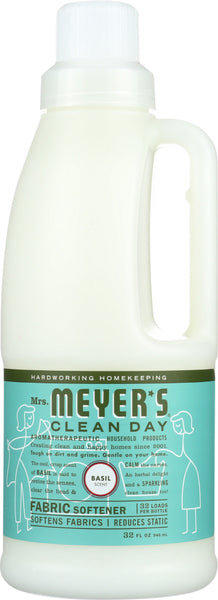 MRS. MEYER'S: Clean Day Fabric Softener Basil Scent, 32 oz