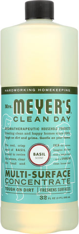 MRS. MEYER'S: Multi-Surface Concentrate Basil Scent, 32 oz