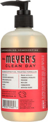 MRS. MEYER'S: Clean Day Liquid Hand Soap Rhubarb Scent, 12.5 oz