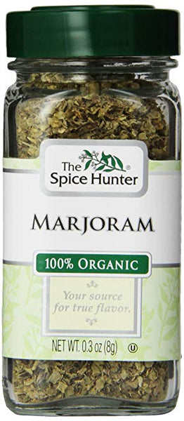 SPICE HUNTER: Marjoram Crushed Organic, .3 oz