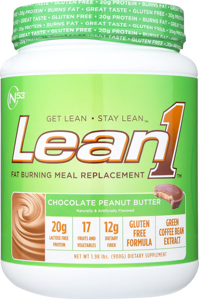 NUTRITION 53: Lean 1 Chocolate Peanut Butter, 1.98 lb