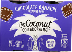 THE COCONUT COLLABORATIVE: Chocolate Ganache Paradise Pots 4 pack, 6.40 oz