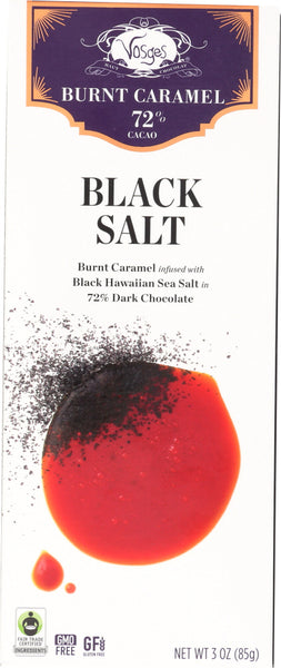 VOSGES HAUT: Black Salt Caramel Exotic Chocolate Bar, 3 oz