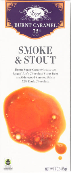 VOSGES HAUT: Smoke & Stout Caramel Bar, 3 oz