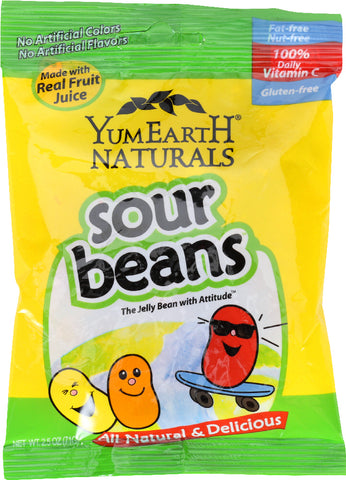 YUMEARTH: Sour Beans, 2.5 oz