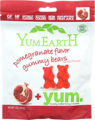 YUMEARTH: Pomegranate Gummy Bears + Yum, 5 oz