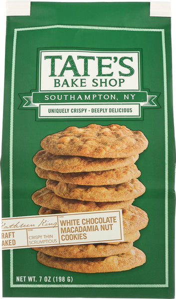 TATE'S BAKE SHOP: White Chocolate Macadamia Nut Cookies, 7 oz