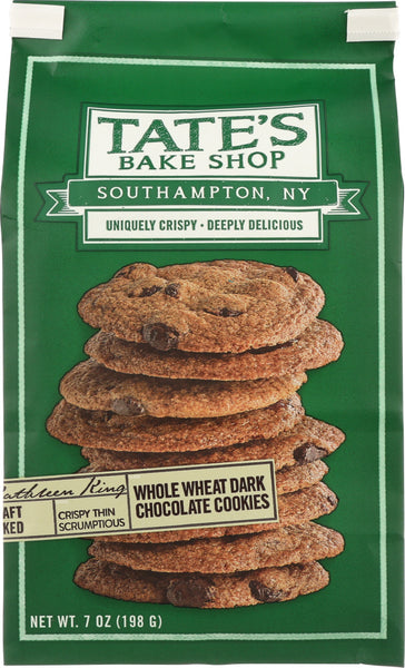 TATES: Whole Wheat Dark Chocolate Cookies, 7 oz