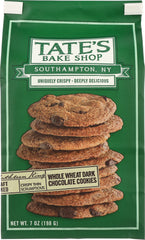 TATES: Whole Wheat Dark Chocolate Cookies, 7 oz