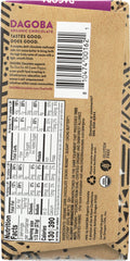 DAGOBA: Organic Chocolate Dark Chocolate Bar, 2.83 oz