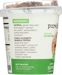 PURELY ELIZABETH: Apple Cinnamon Pecan Superfood Oats, 2 oz