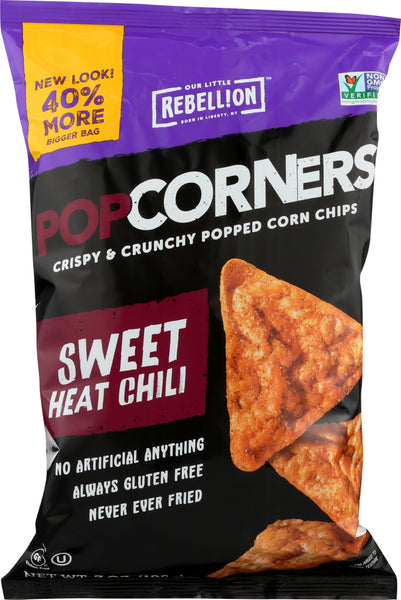 POPCORNERS: Corn Chips Sweet Hot Chili, 7 oz