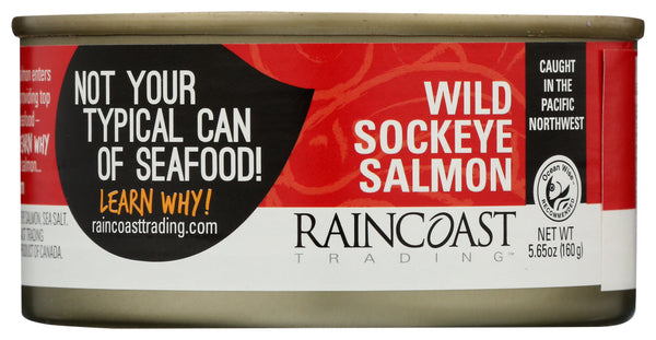 RAINCOAST TRADING: Salmon Sockeye, 5.65 oz