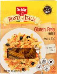 SCHAR: Fusilli Pasta Gluten Free, 12 oz