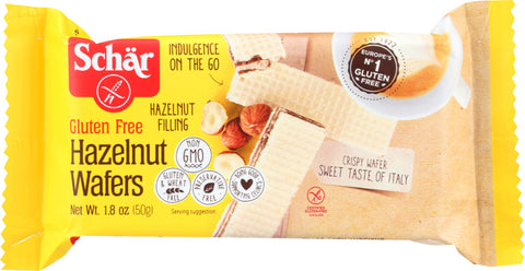 SCHAR: Hazelnut Wafers Gluten Free, 1.8 oz