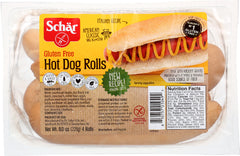 SCHAR: Gluten Free Hot Dog Rolls, 8 oz