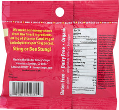 HONEY STINGER: Cherry Blossom Organic Energy Chews, 1.8 oz