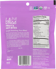 FRUIT BLISS: Fruit & Nut Bites Figs Dates Hazelnuts Snacks, 4 oz