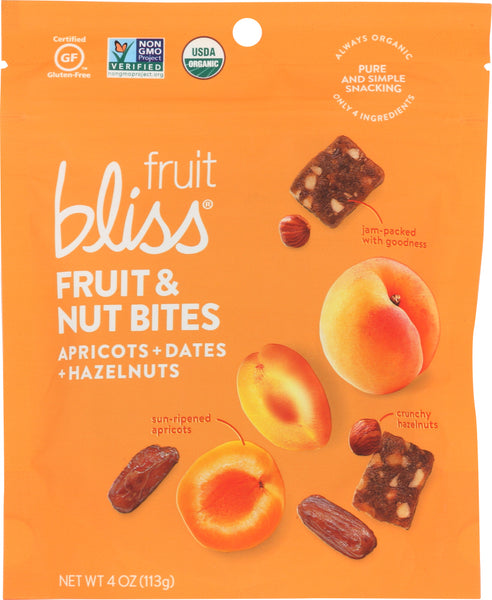 FRUIT BLISS: BITE APRICOT DATE HAZLENT (4.000 OZ)