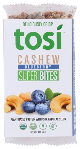 TOSI HEALTH: Cashew Blueberry Super Bites, 2.40 oz