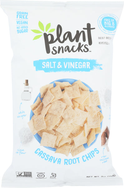 PLANT SNACKS BRAND: Chip Cassava Salt Vinegar, 5 oz