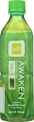 ALO: Awaken Wheatgrass Real Aloe Vera Drink, 16.9 oz